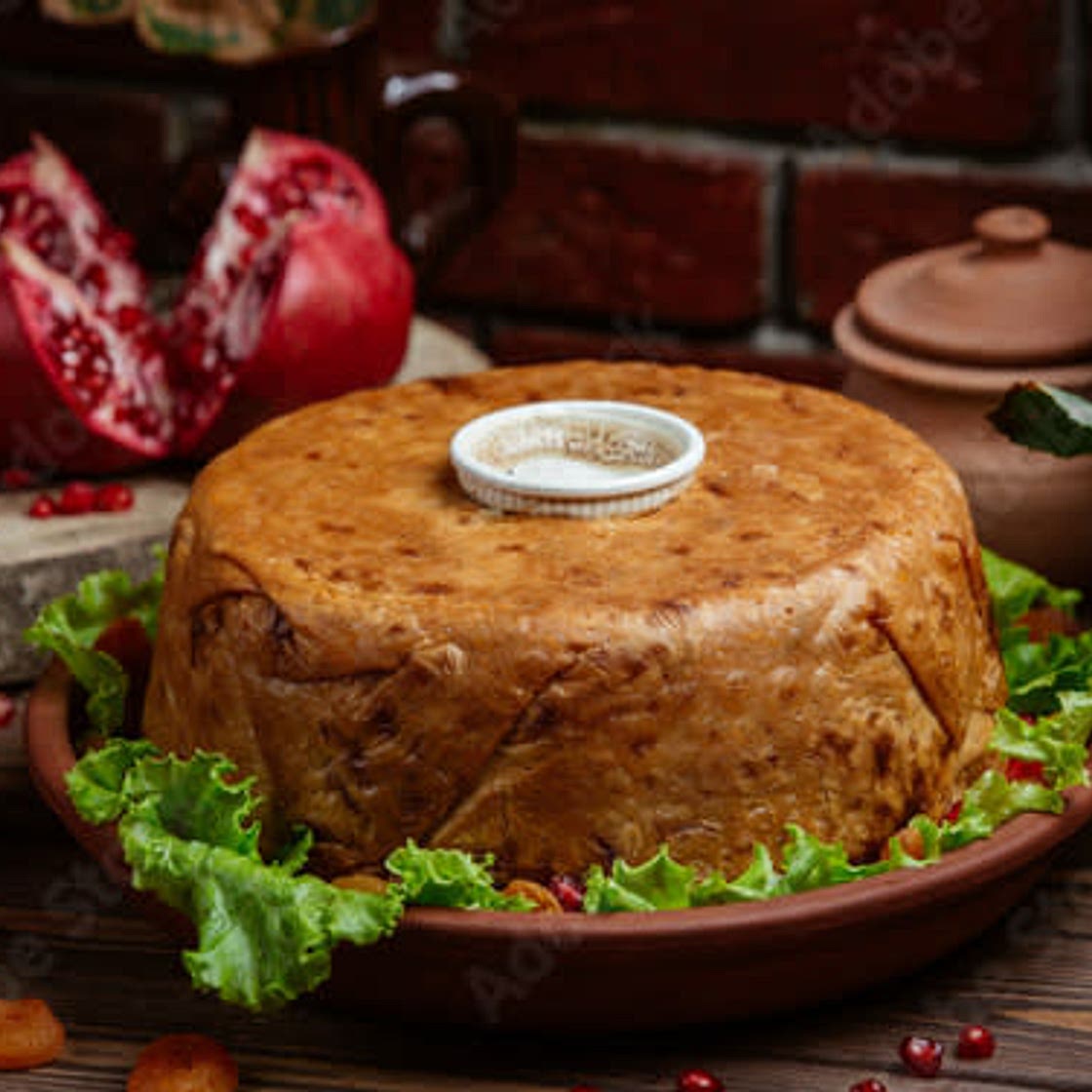 Shah pilaf (traditional Azerbaijani dish)