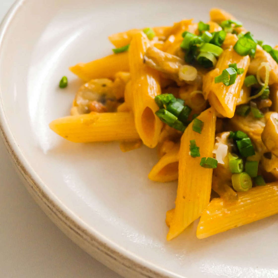 Creamy Tomato Turkey Pasta under 30 minutes