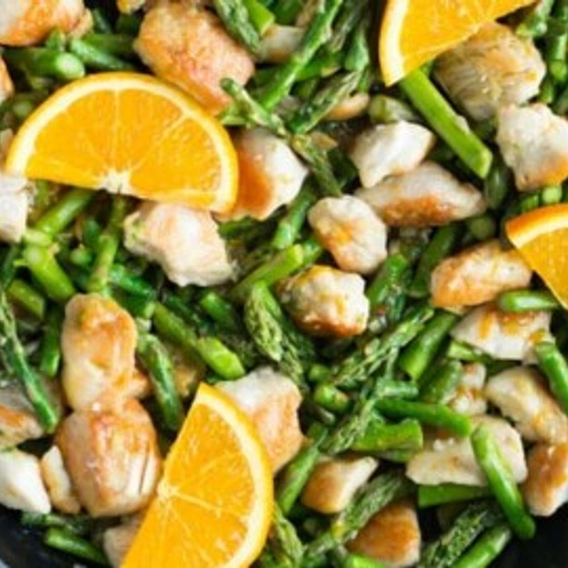One-Pan Orange Chicken Asparagus Stir-Fry
