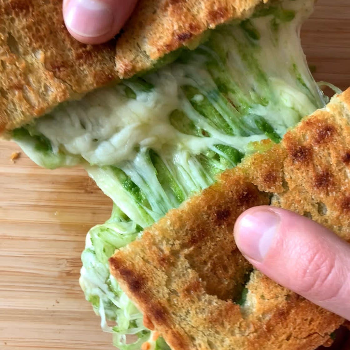 ROCKET PESTO GRILLED CHEESE