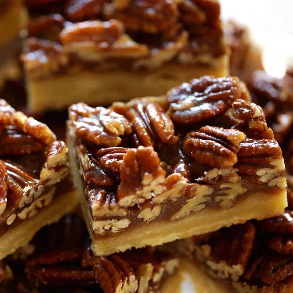 Beth's Pecan Bar Recipe with Shortbread Crust