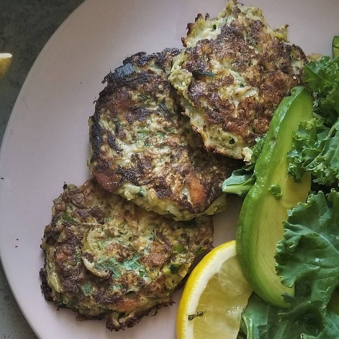 Cheesy Zucchini Fritters
