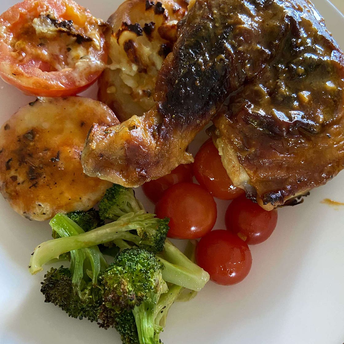 Honey Mustard Baked Chicken Drumsticks