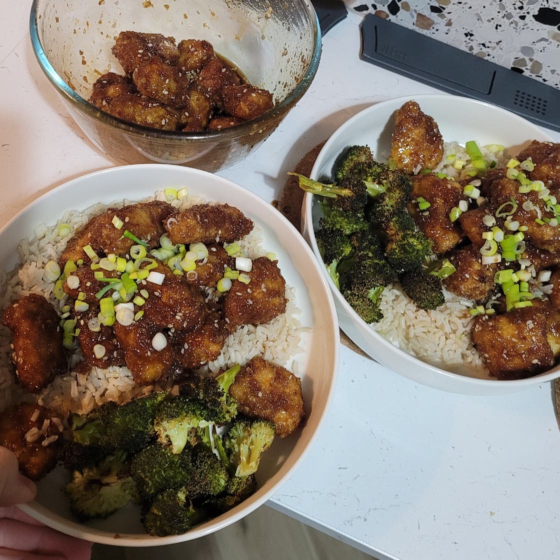 Crispy Baked Sesame Chicken