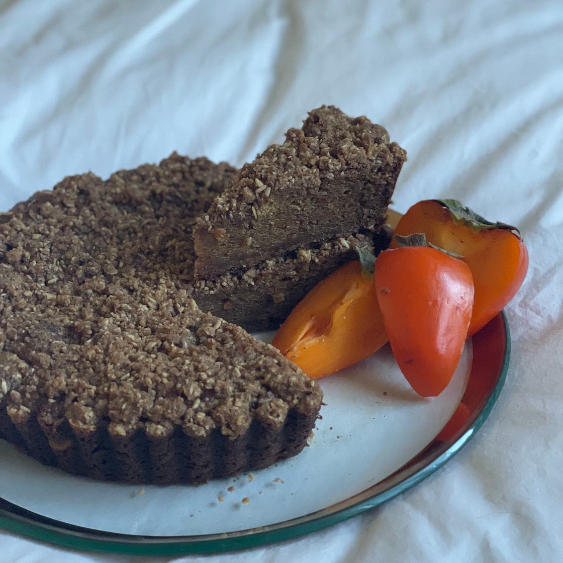 Persimmon Crumble Cake