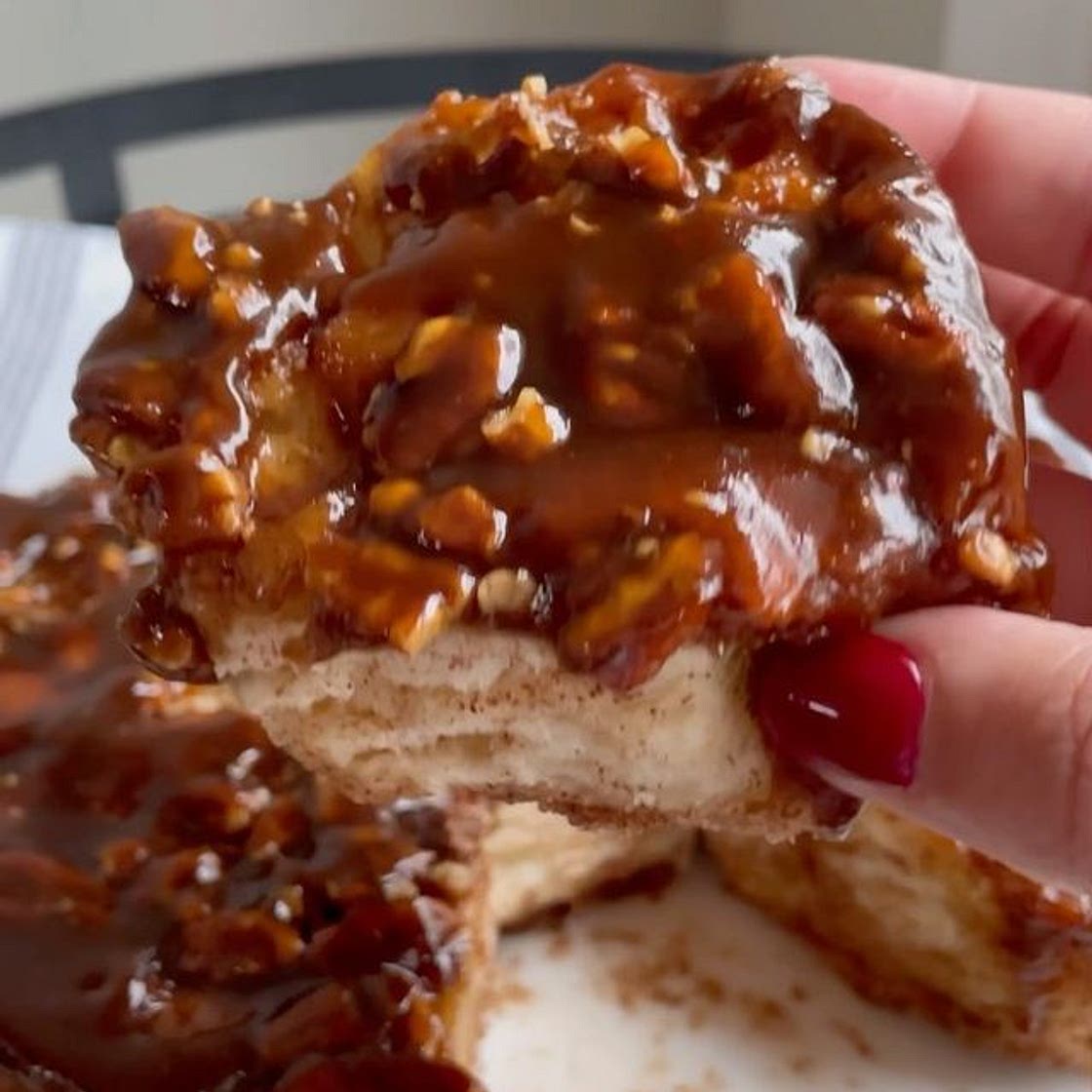 DEM BUNS DOUGH! I give you the easiest sticky buns you’ll ever make! Using either store-bought refrigerated biscuit dough or refrigerated cinnamon rolls these come together in a matter of minutes and are so delicious! 4 tbs butter 1/2 cup packed brown suga