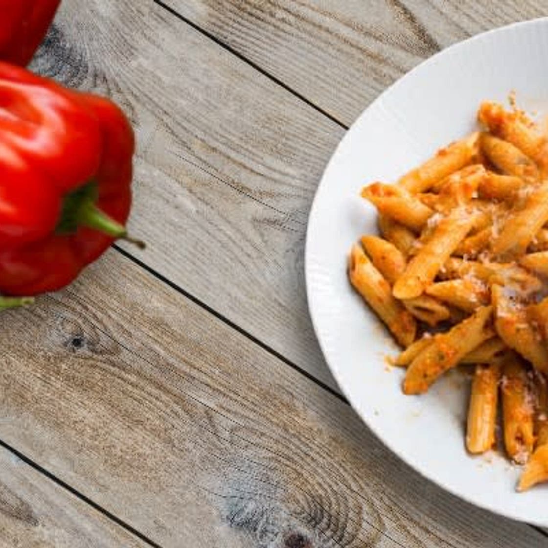 Roasted Pepper Pesto with Penne