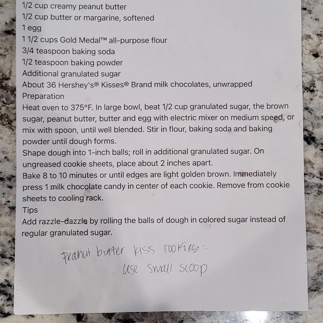 Peanut Butter Kiss Cookie