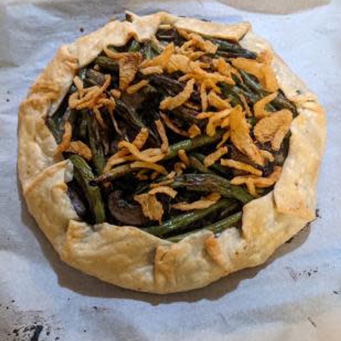 Green Bean Casserole Galette