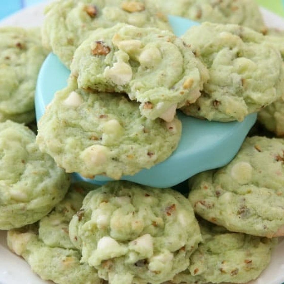Chewy Pistachio Cookies