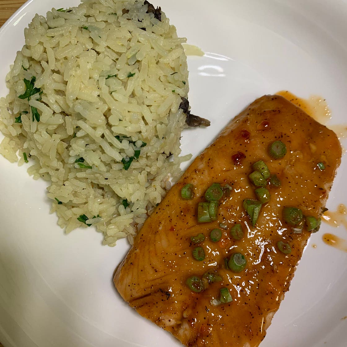 Red Pepper and Soy Glazed Salmon 