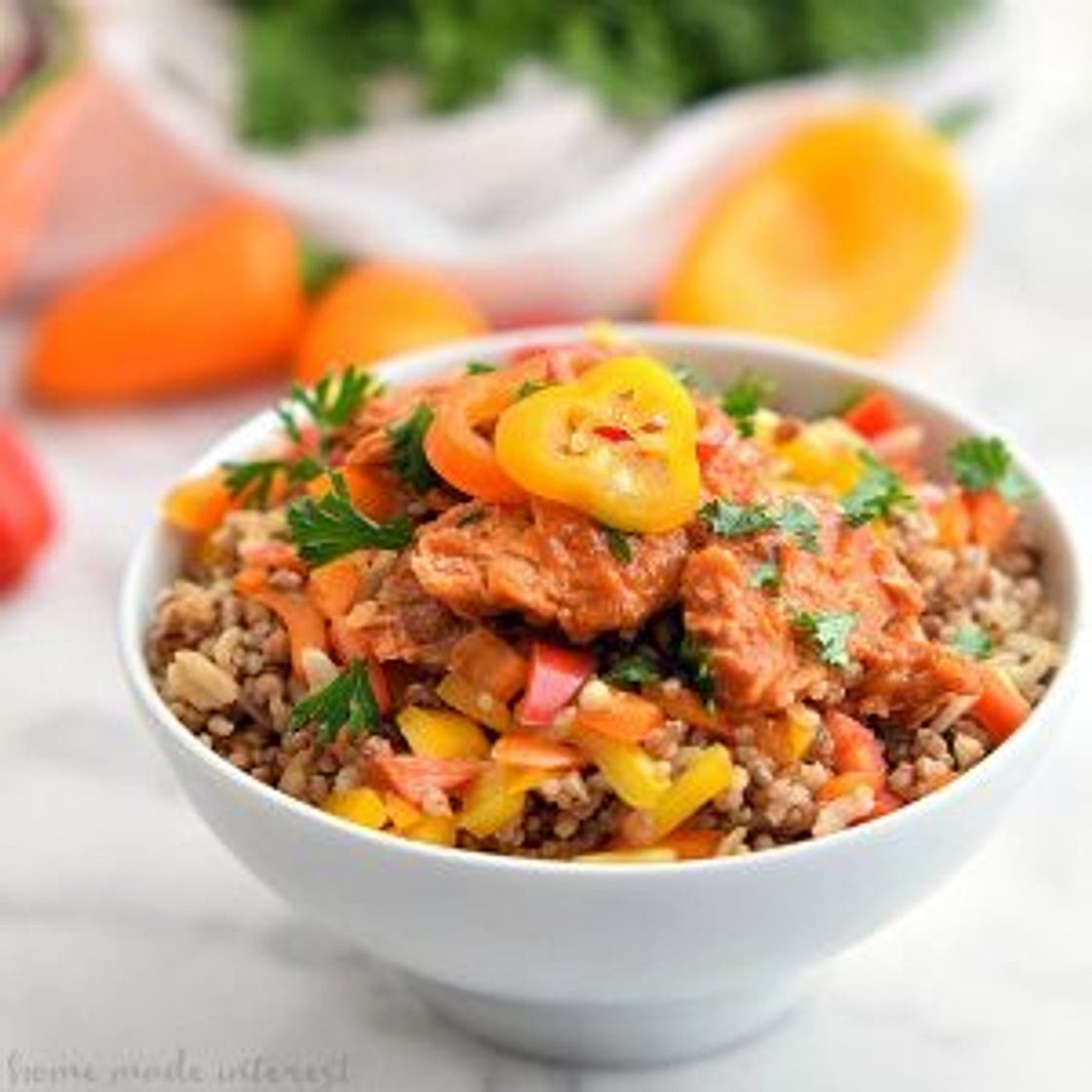 Sweet and Spicy Salmon Rice Bowl