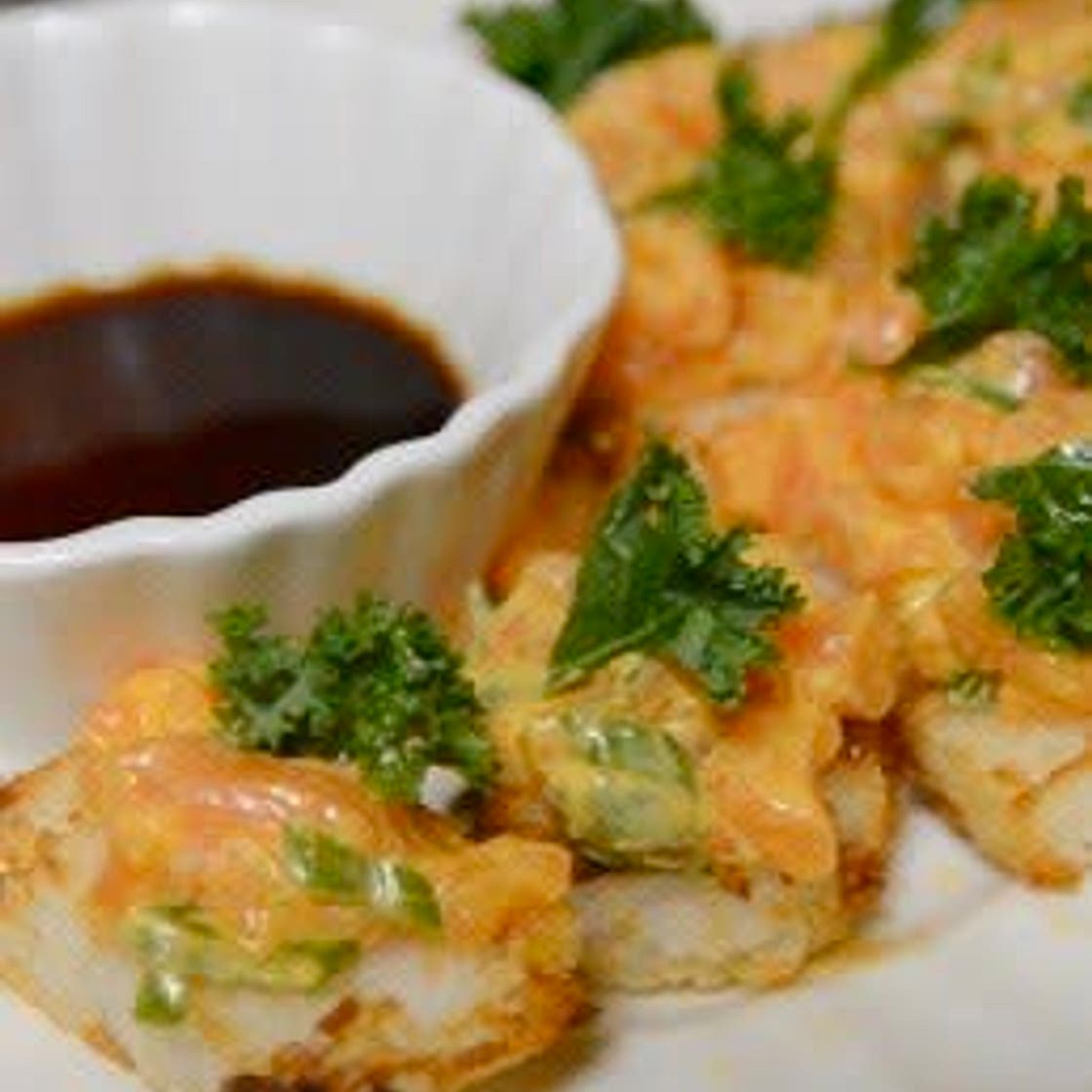 Air Fried Crispy Rice with Spicy Salmon