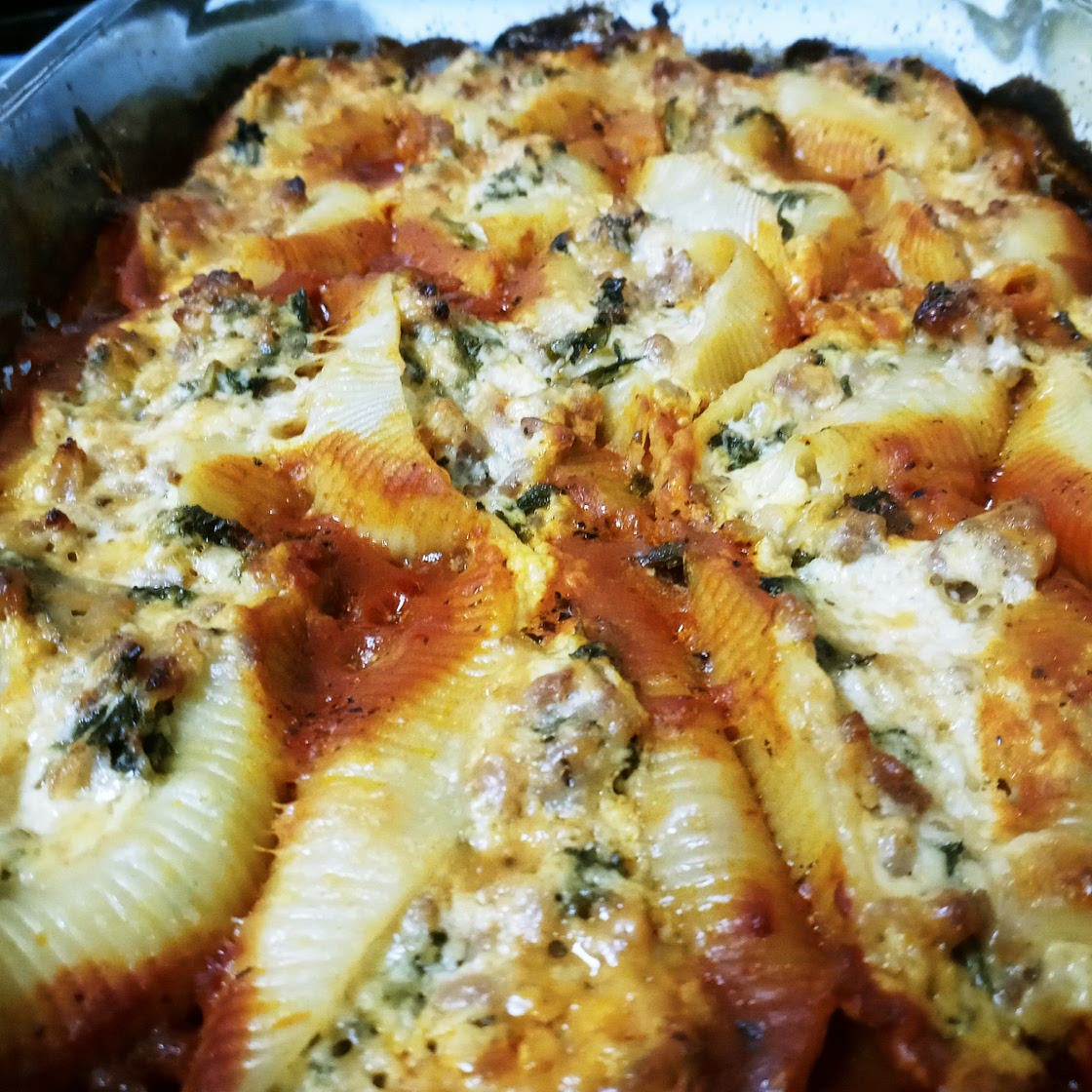 Sausage-and-Kale Stuffed Shells