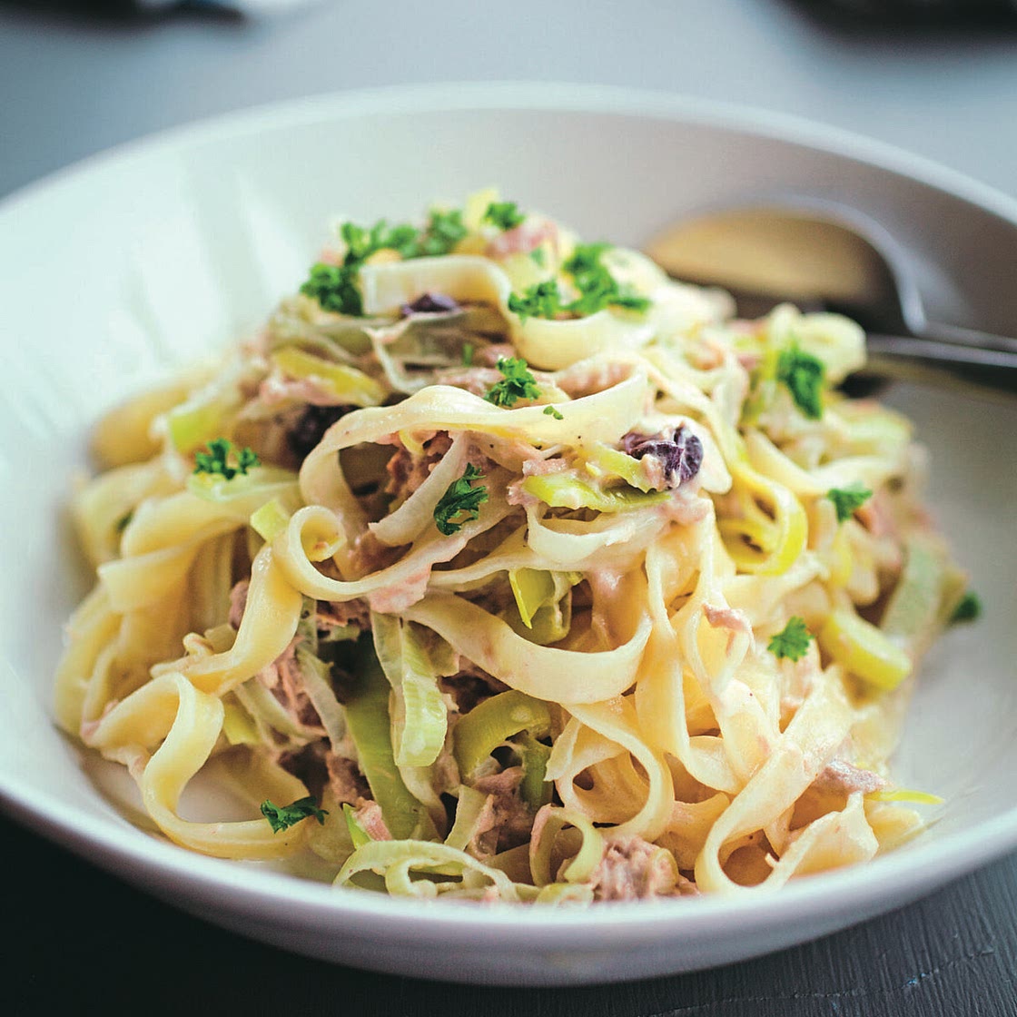 Tuna and Leek Pasta