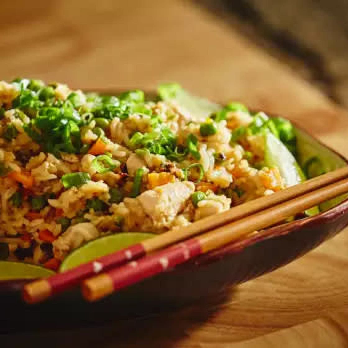 Riz frit au poulet