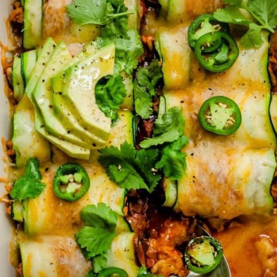 Zucchini enchiladas