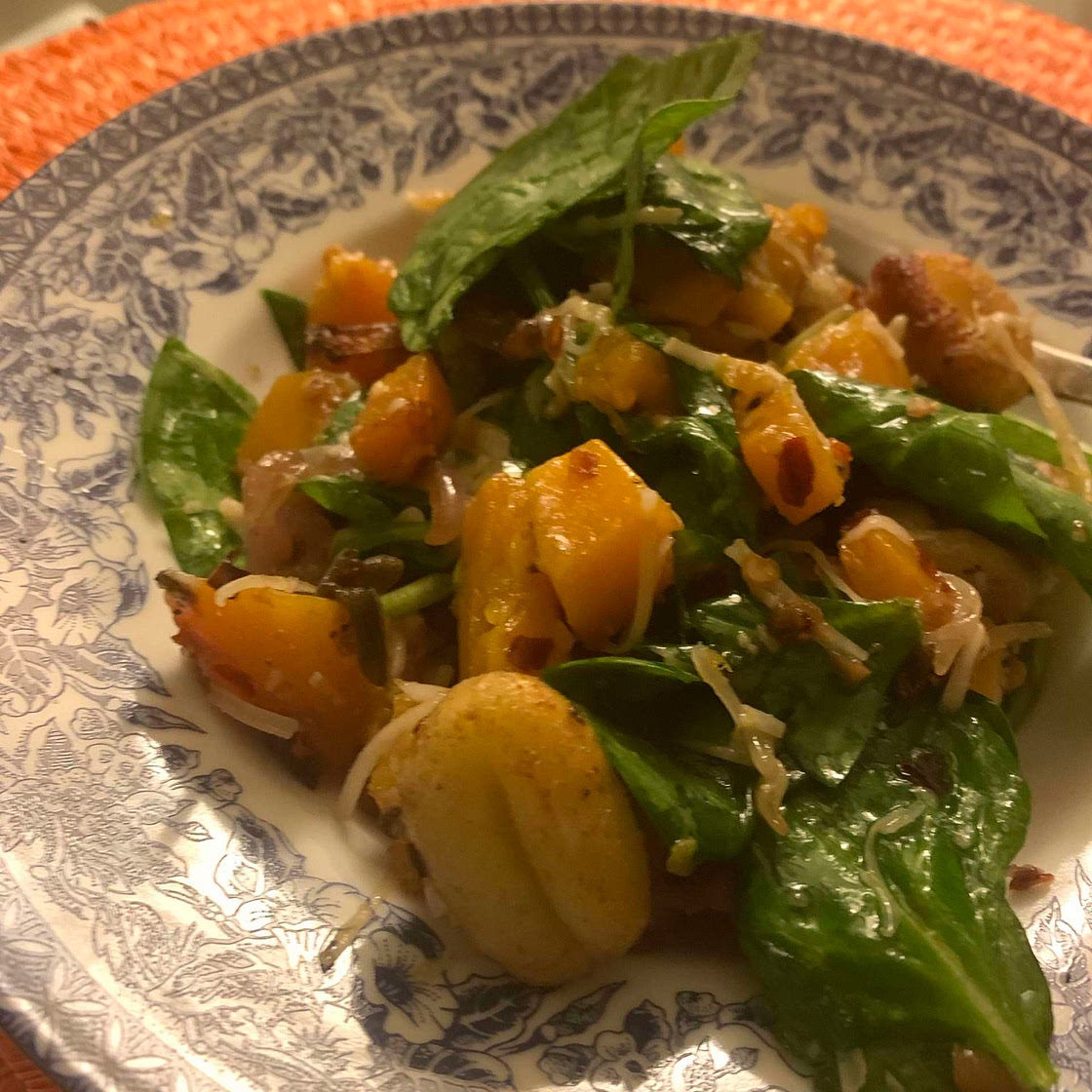 Sheet Pan Gnocchi with Butternut Squash and Spinach