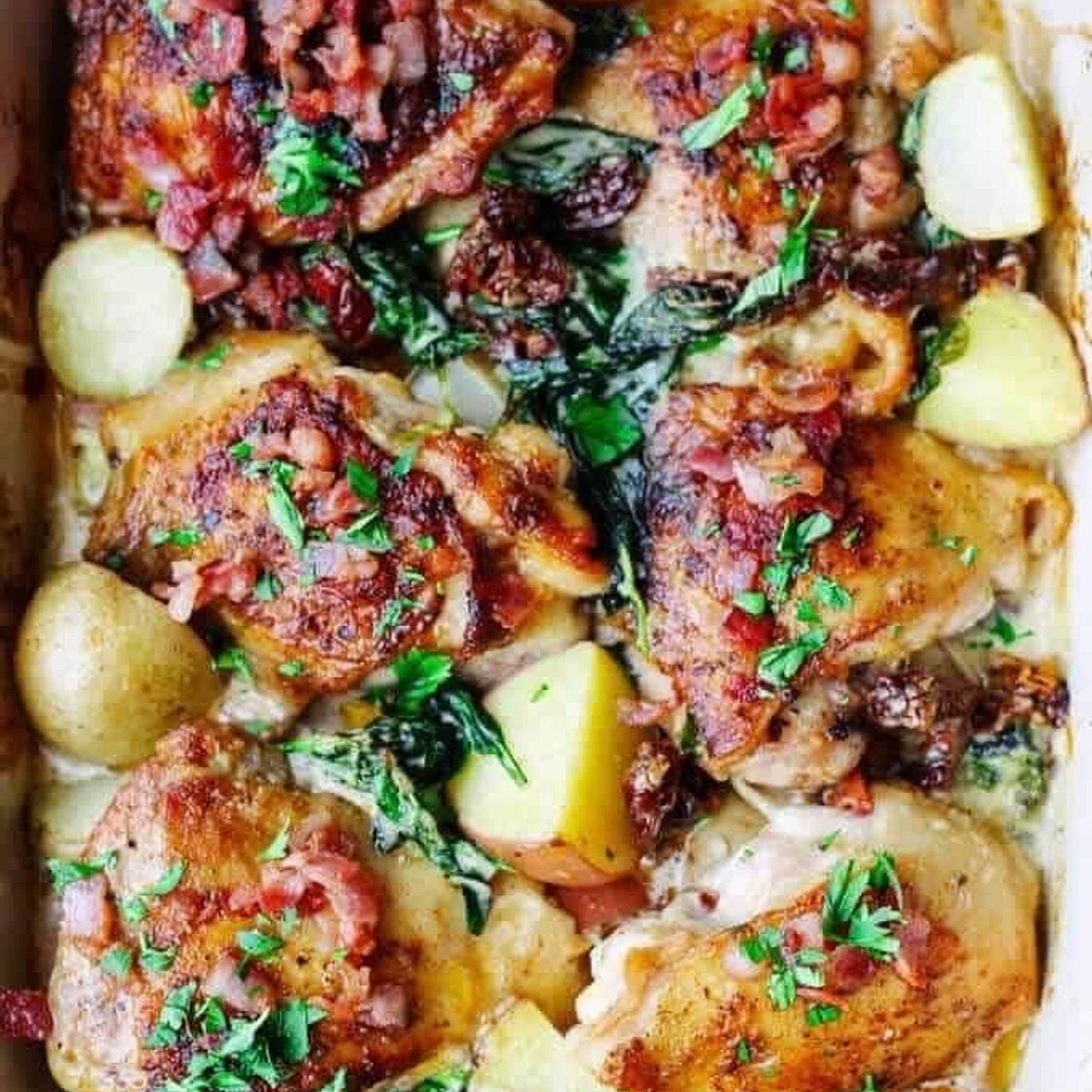 TUSCAN STYLE CHICKEN AND POTATOES