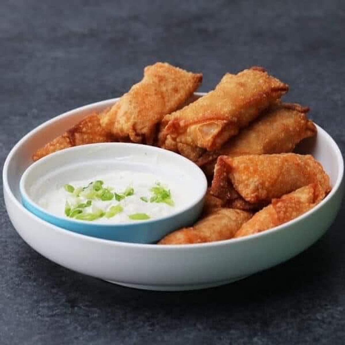 Buffalo Chicken Egg Rolls