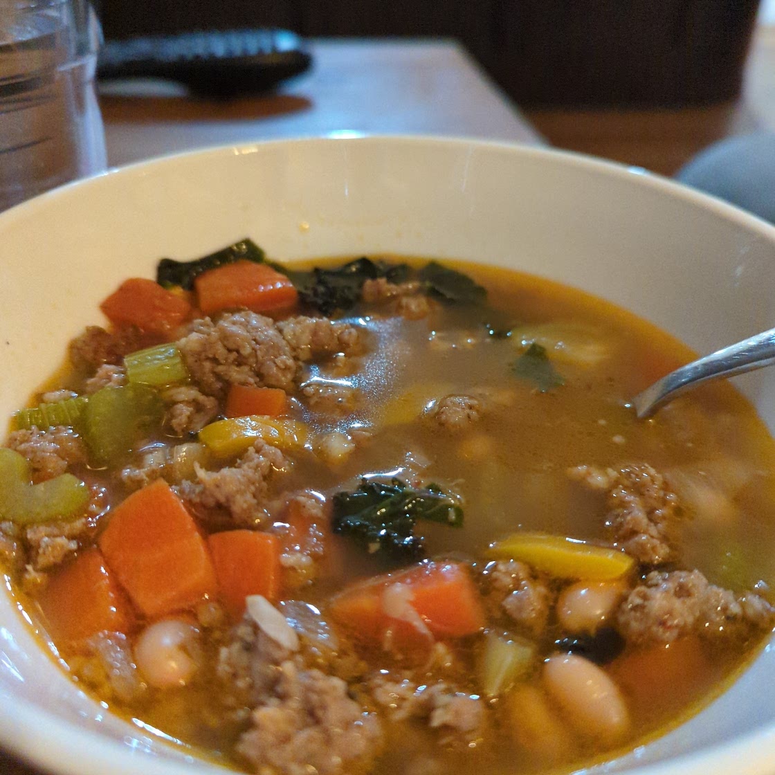 Sausage White Bean & Kale Soup
