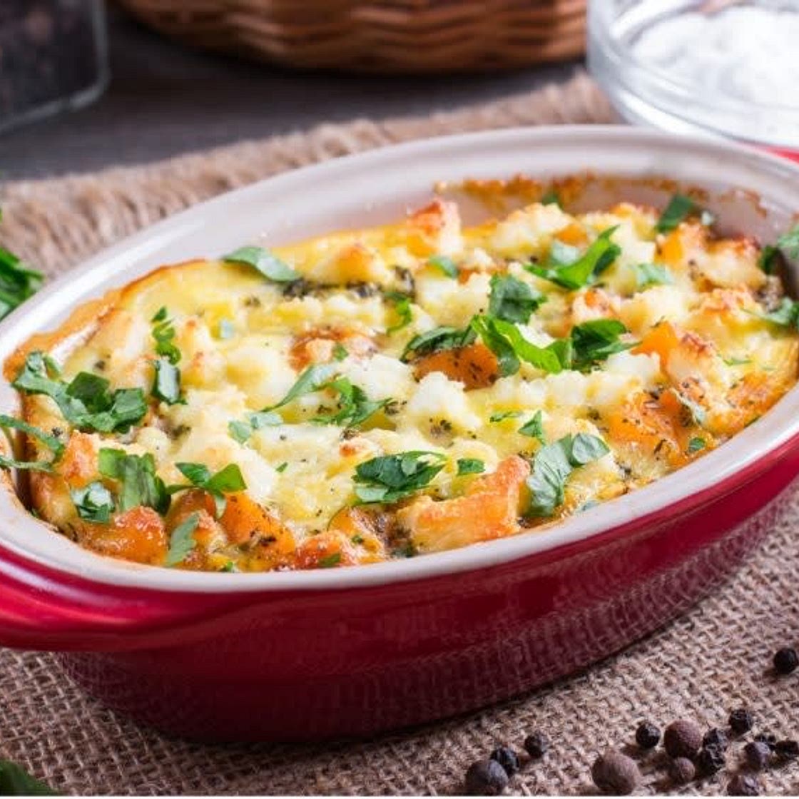 Gratin de pommes de terre et de potiron