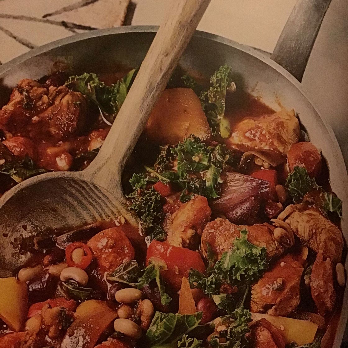 Chorizo and turkey feijoada