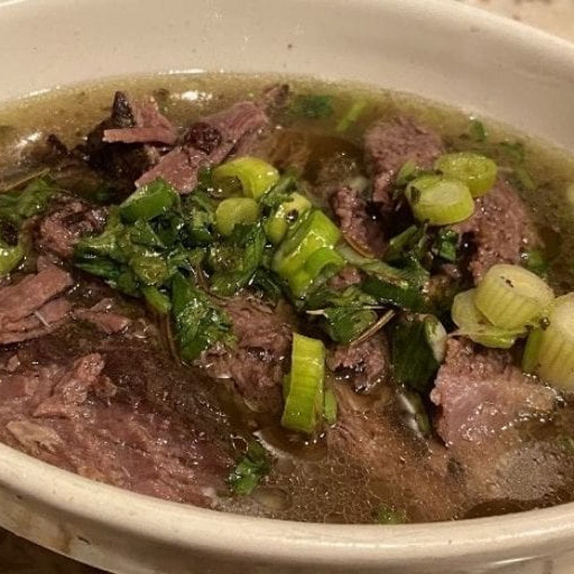 Keto Roast Beef with Green Onions