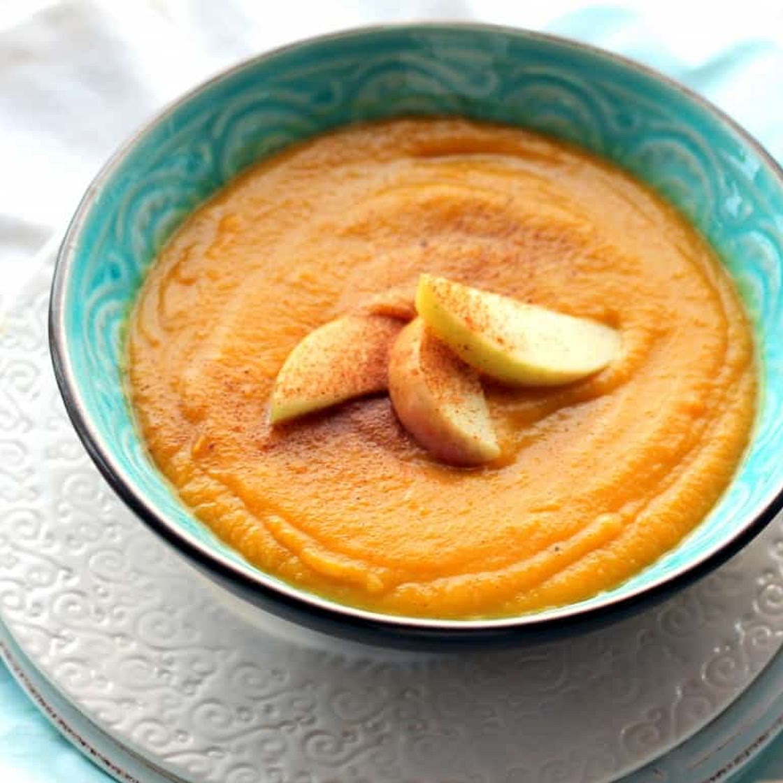 Maple Butternut Squash and Apple Soup