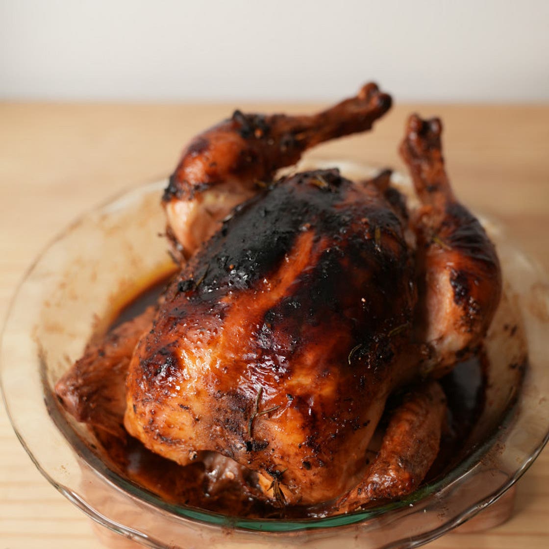 Garlic Maple Butter Roast Chicken