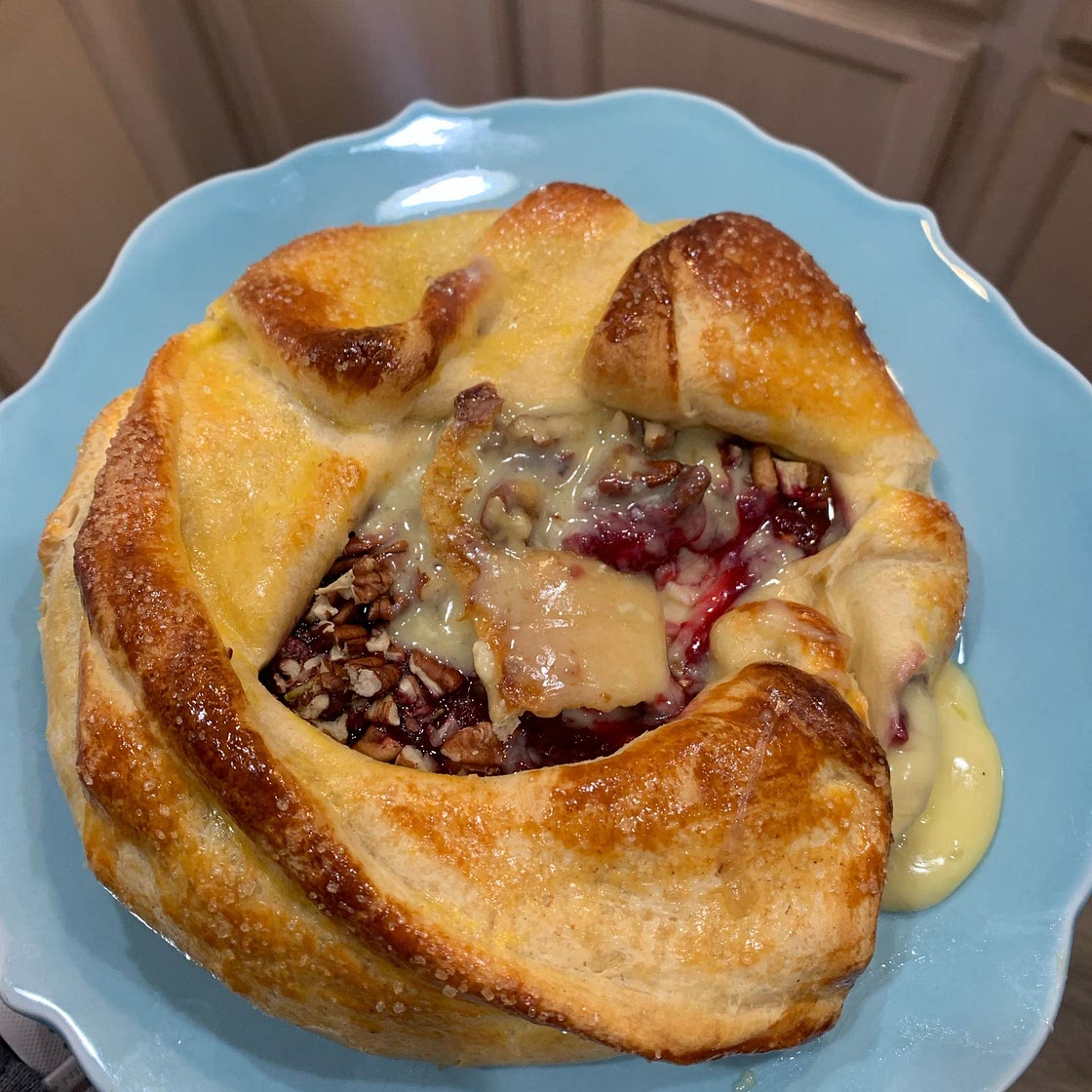 Pastry Wrapped Cranberry Baked Brie