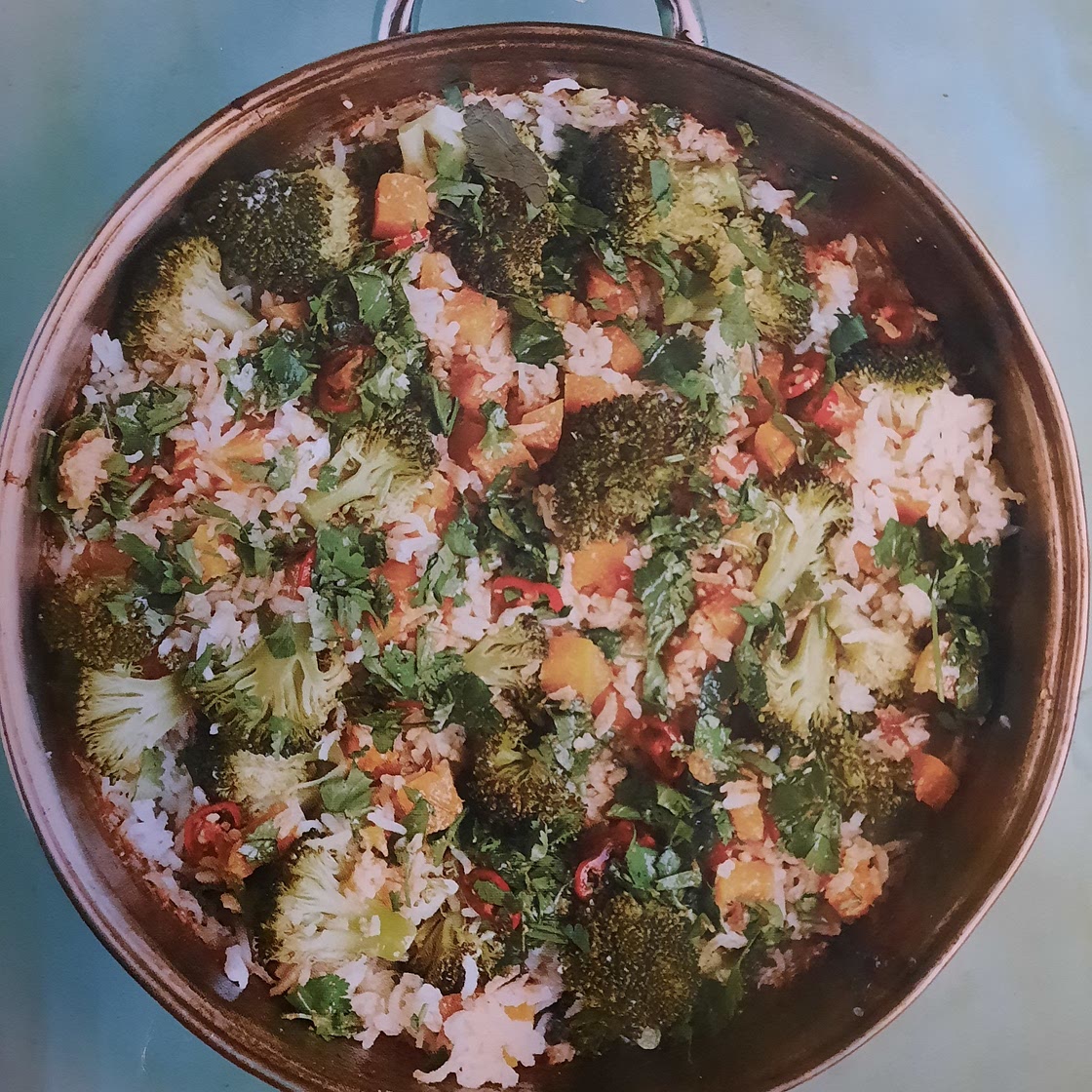 Broccoli Chickpea Coconut Rice