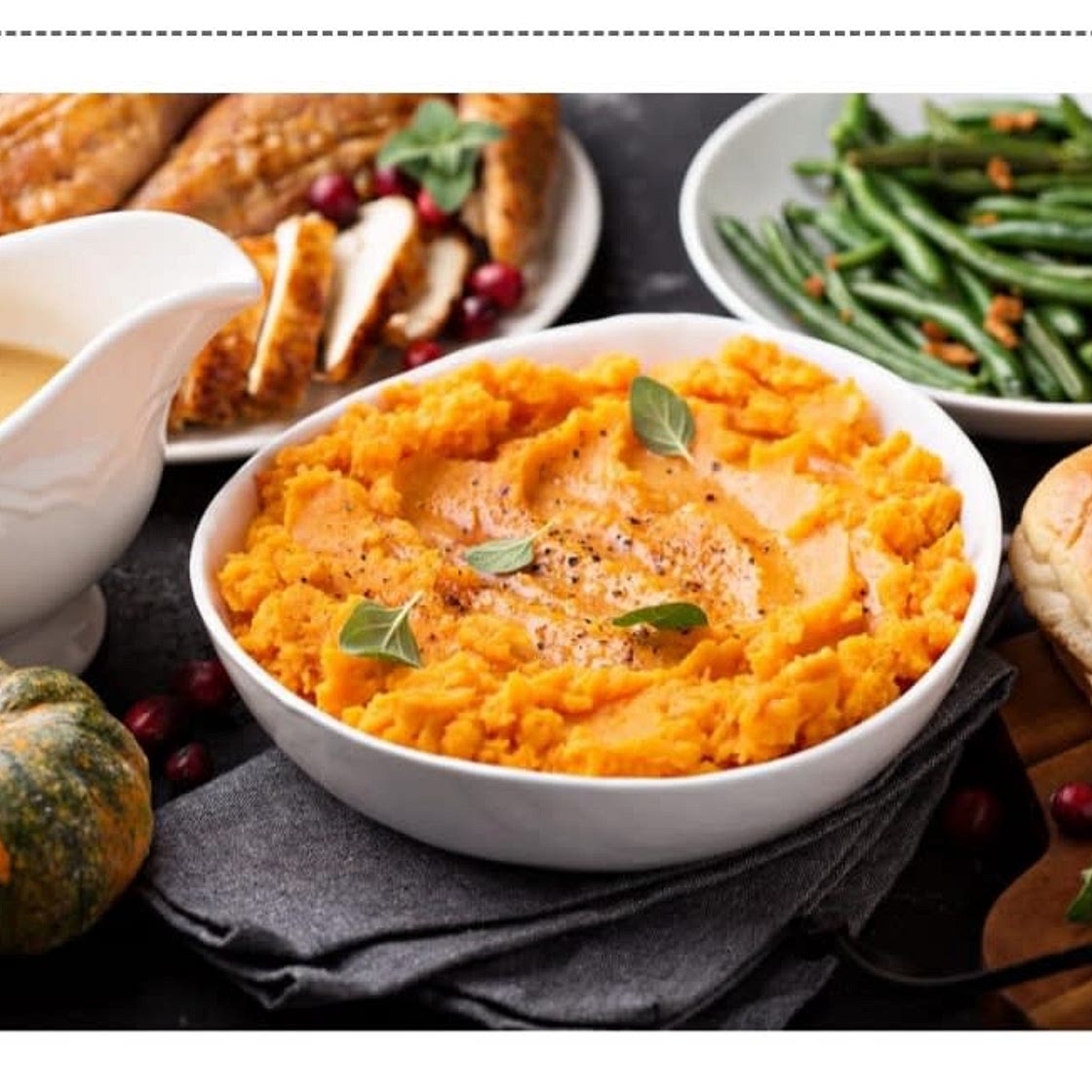 Mustard Mashed Sweet Potatoes
