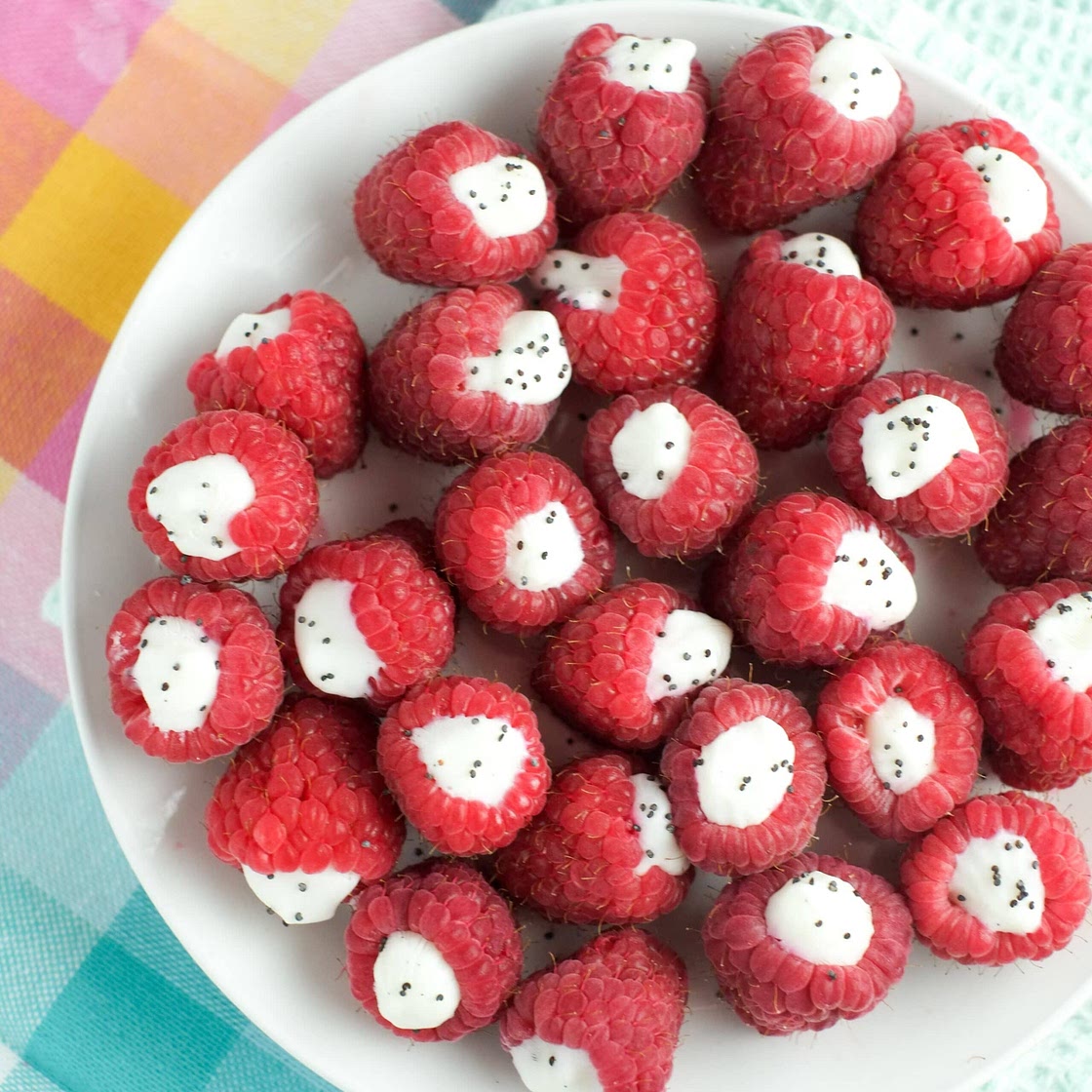 Frozen Whip Cream Raspberries