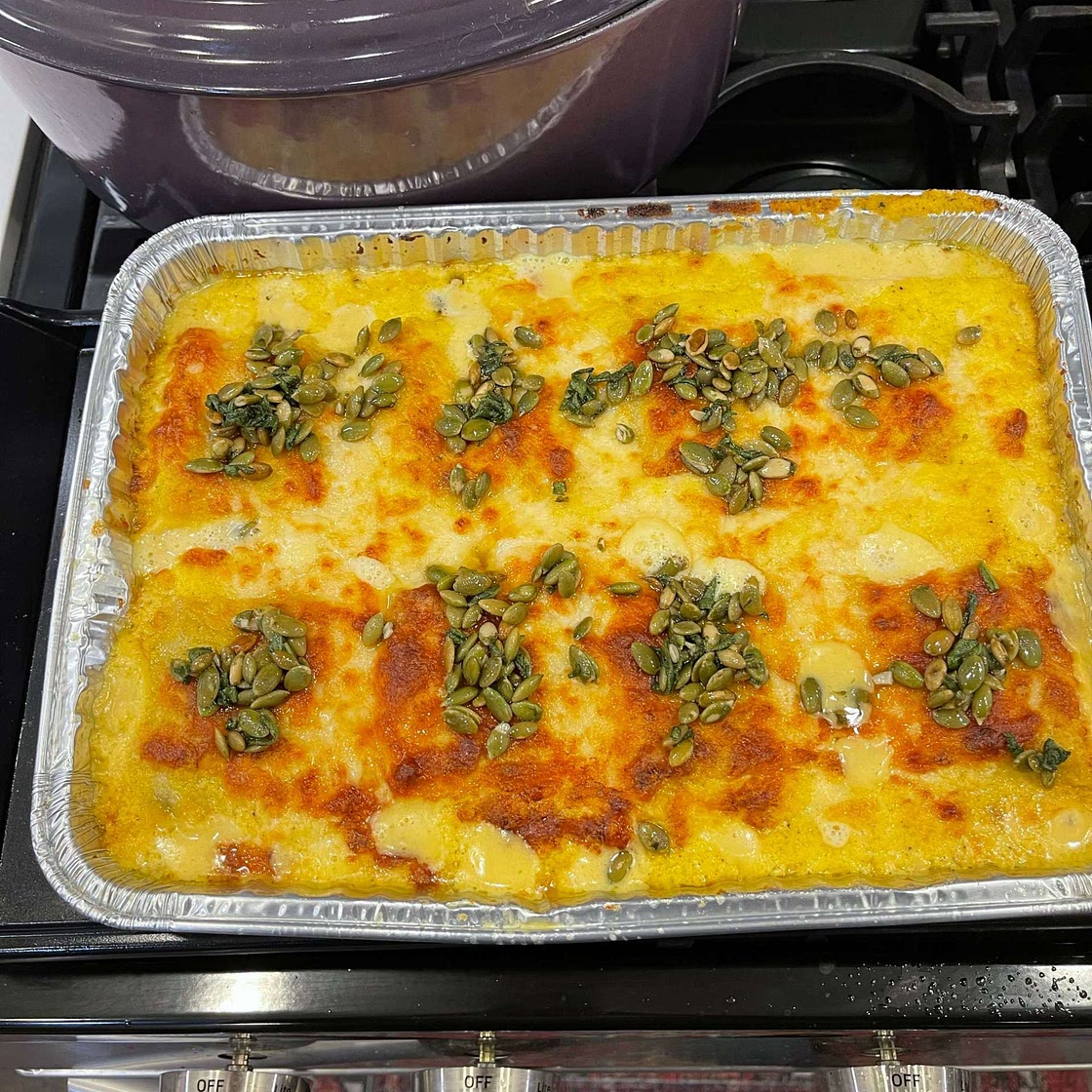 Butternut Squash Lasagna Rolls