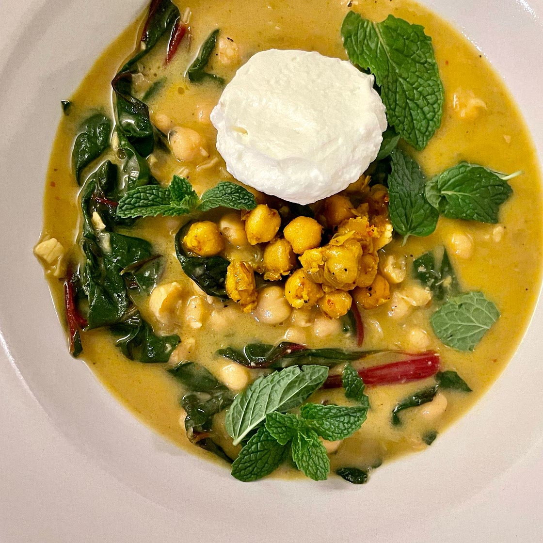 Spiced Chickpea Stew With Coconut and Turmeric