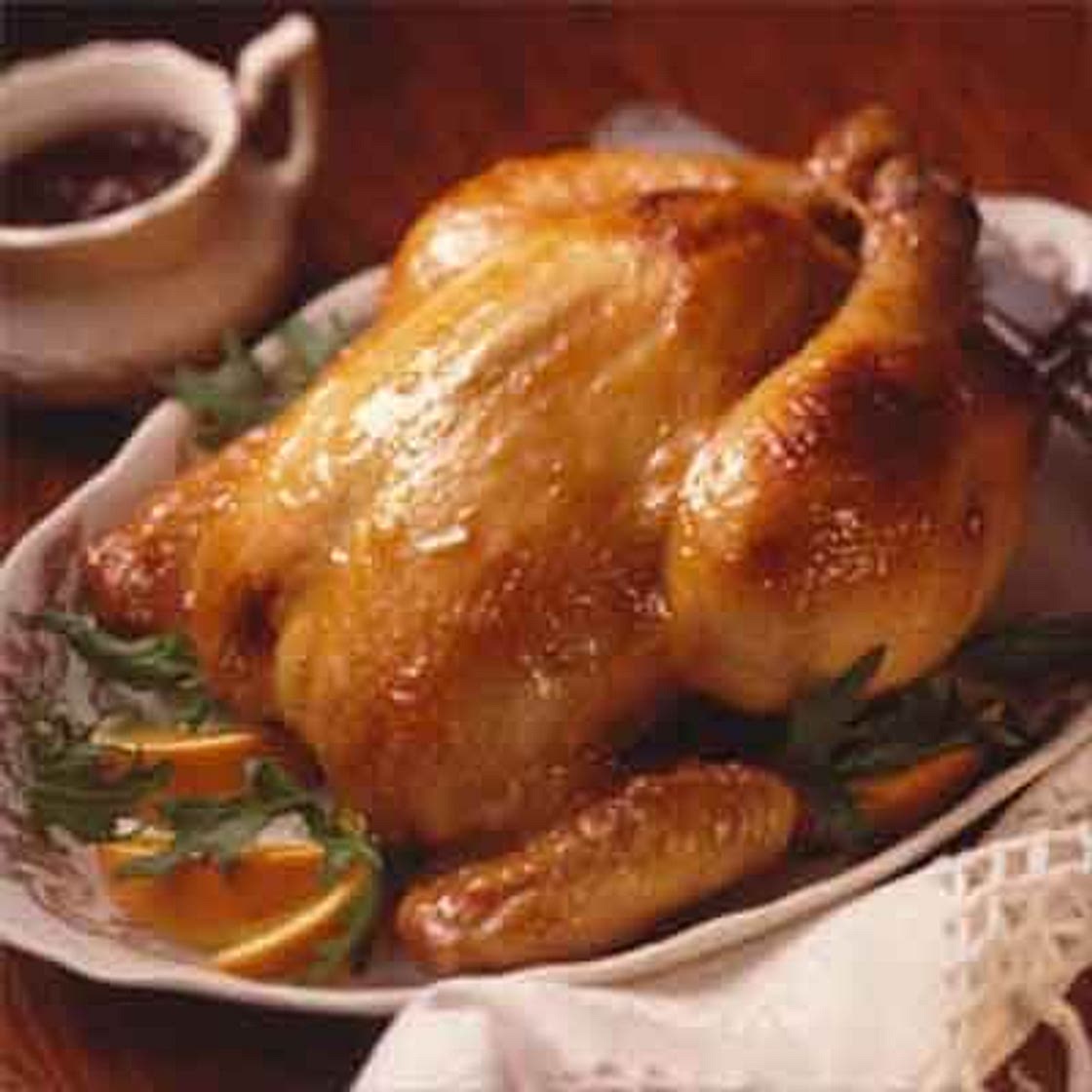 Bourbon-Peach Glazed Chicken