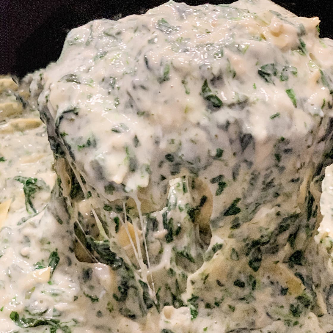Low Point Slow Cooker Artichoke Spinach Dip