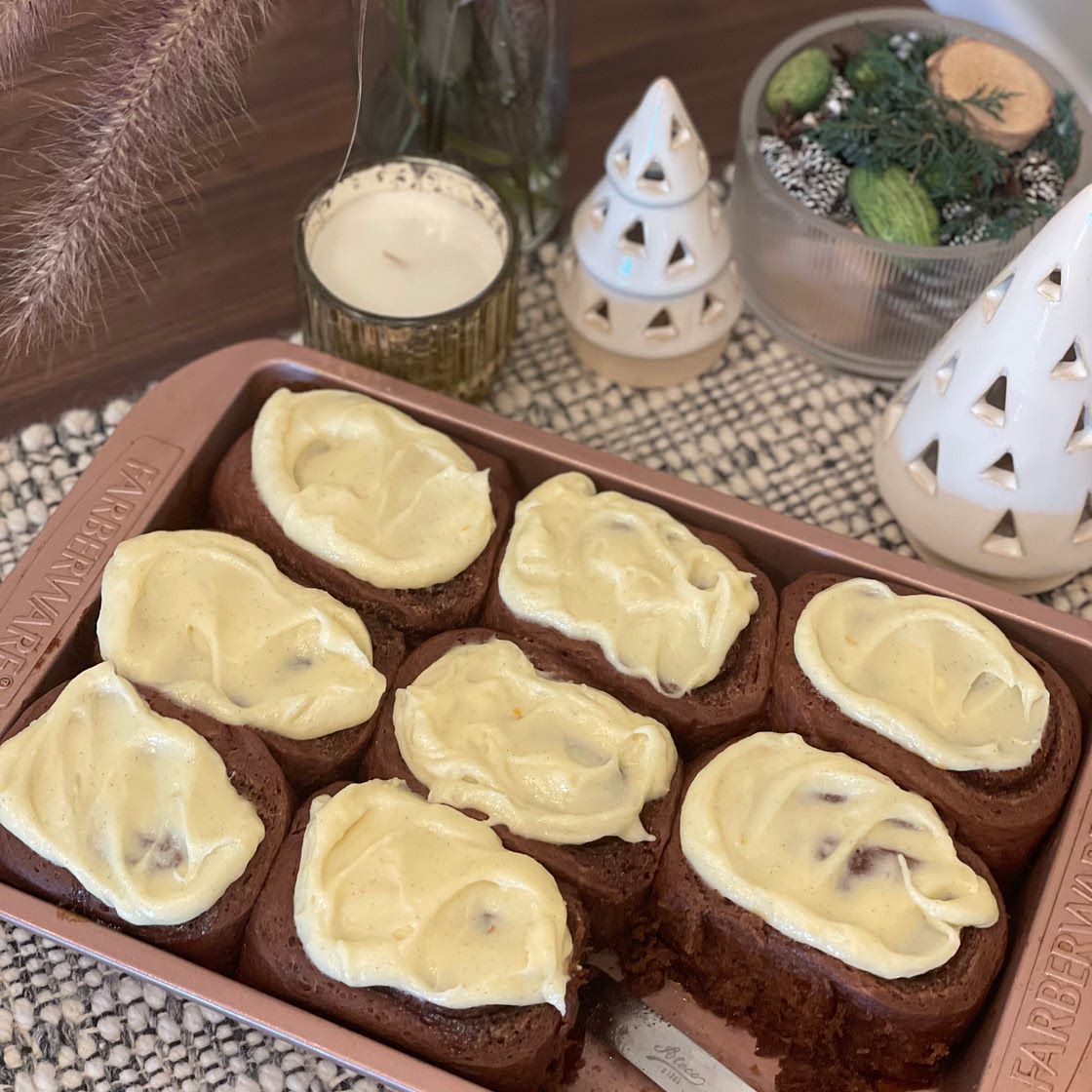 Orange Spiced Chocolate Cinnamon Rolls