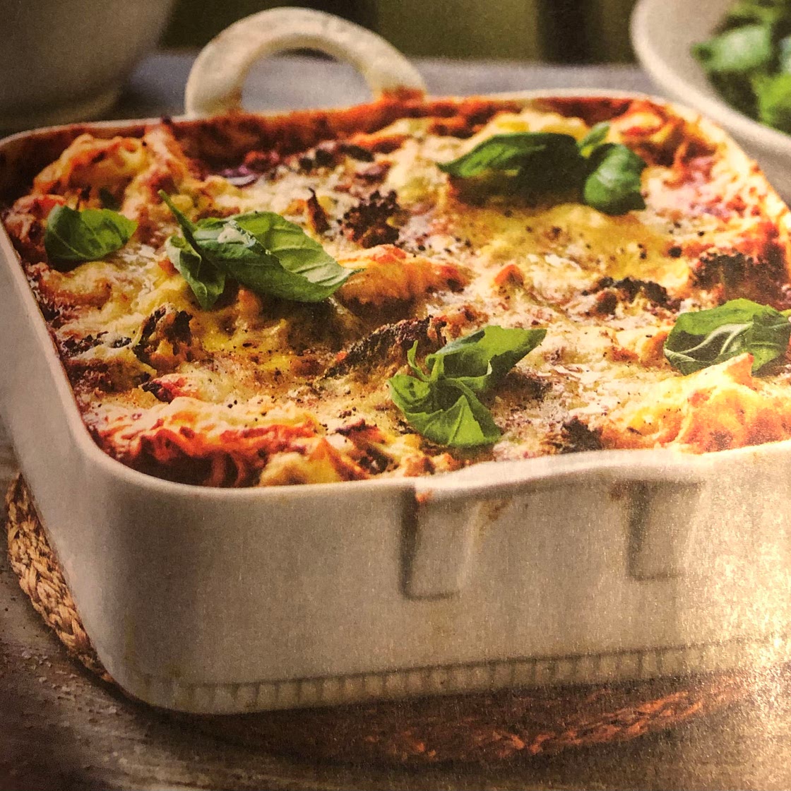 Vegetarisk tortellinigratäng