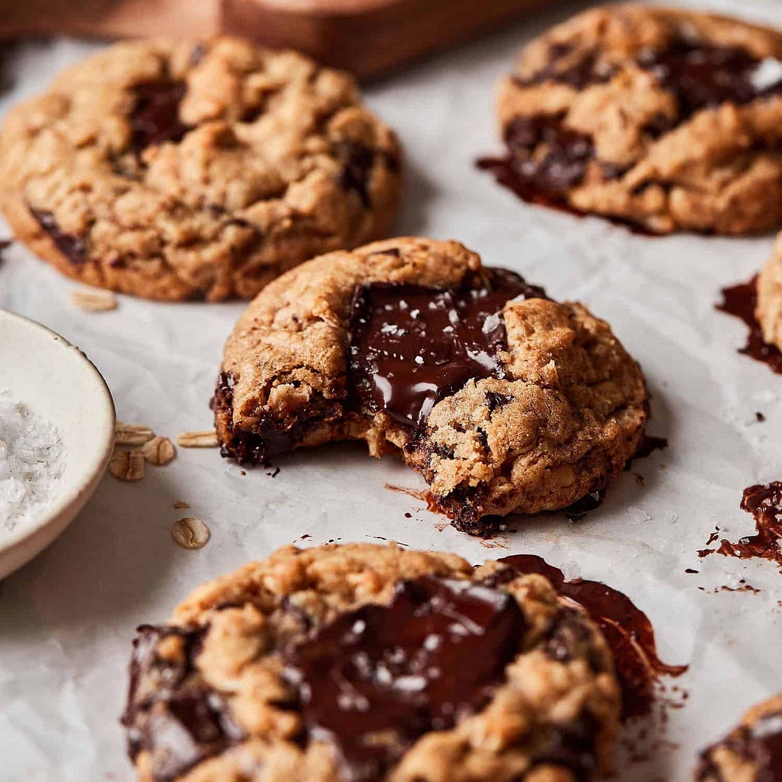 The BEST Gluten-Free Brown Butter Oatmeal Chocolate Chip Cookies