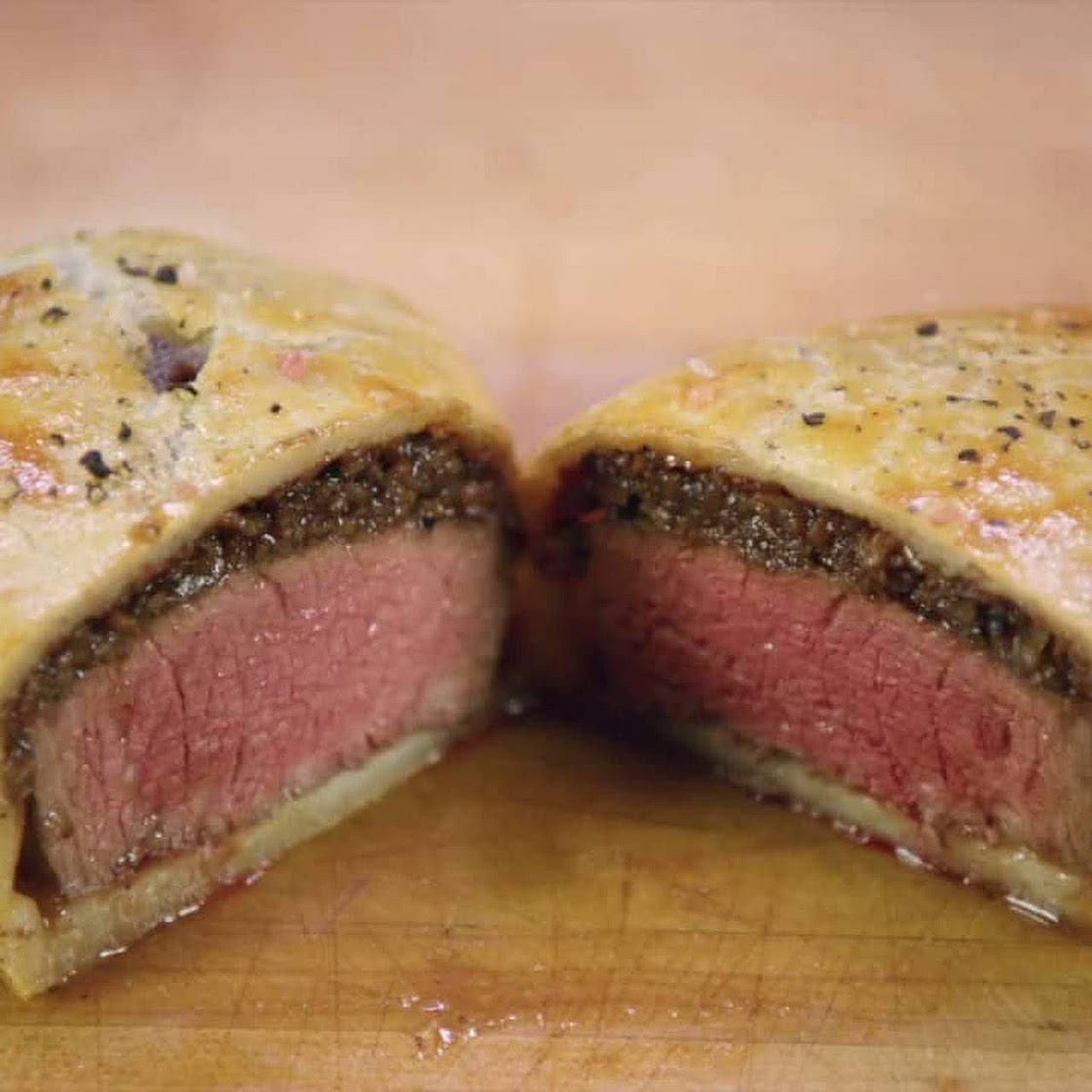 Gluten-Free Beef Wellington with Bacon Jam