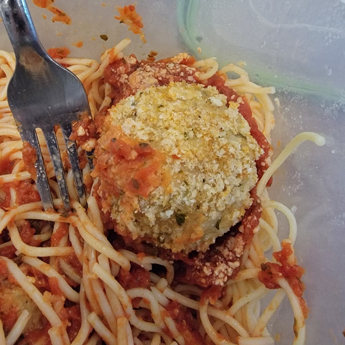Chicken Parmesan Stuffed Meatballs