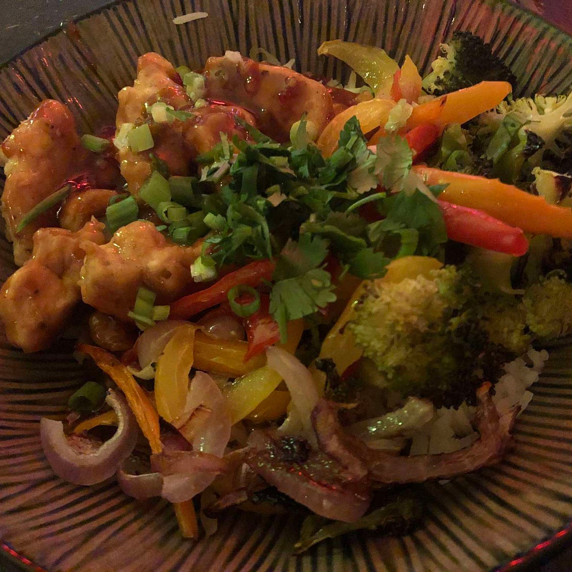 Sheet Pan Sticky Sweet and Sour Chicken