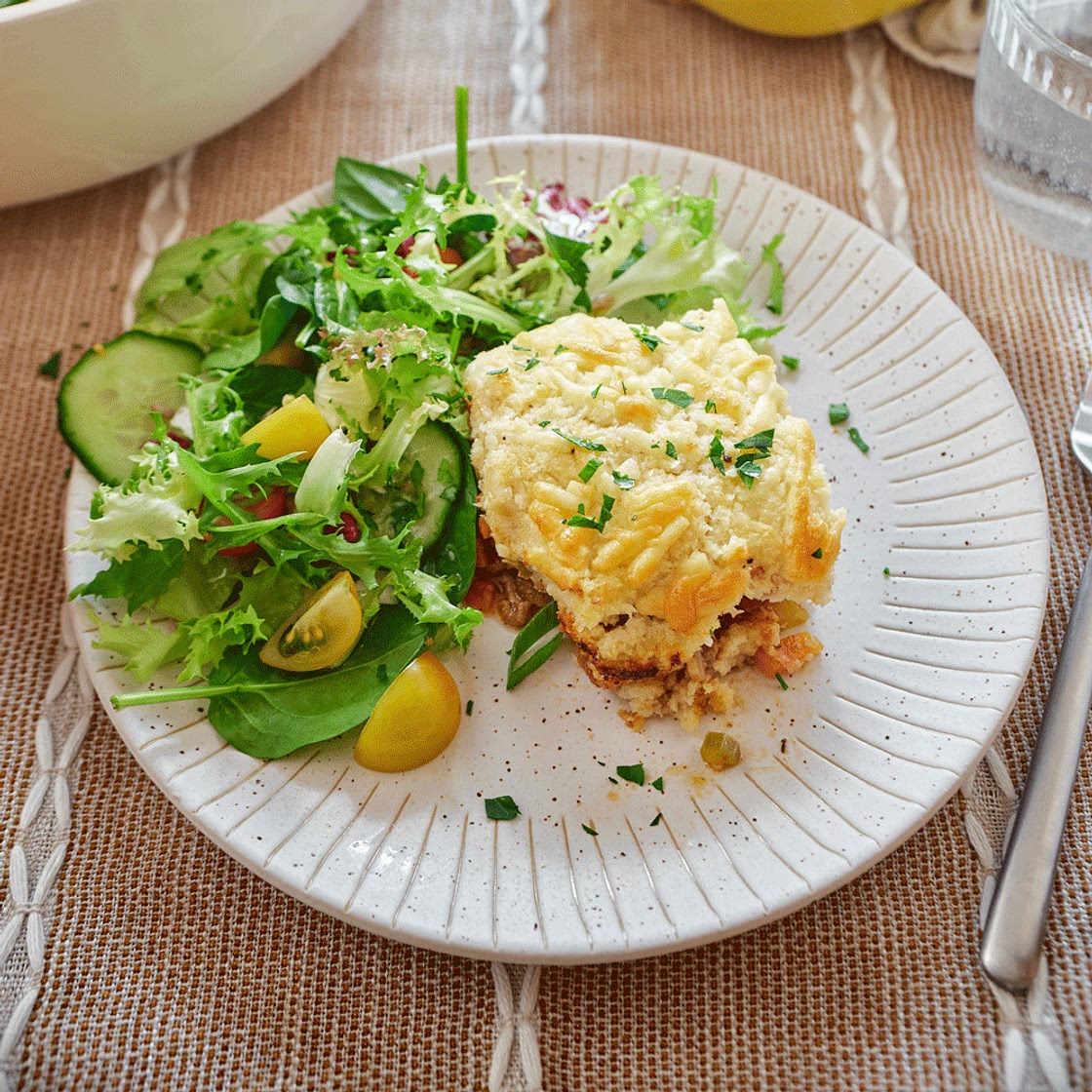 Cottage pie and cauliflower mash recipe on Second Nature