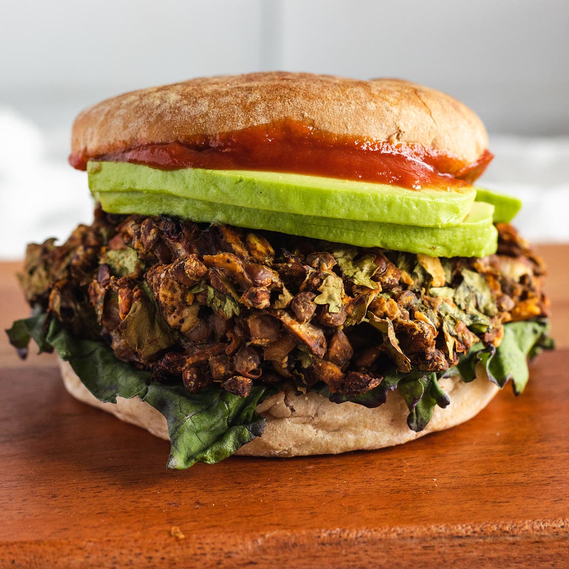 Lentil Mushroom Veggie Burgers