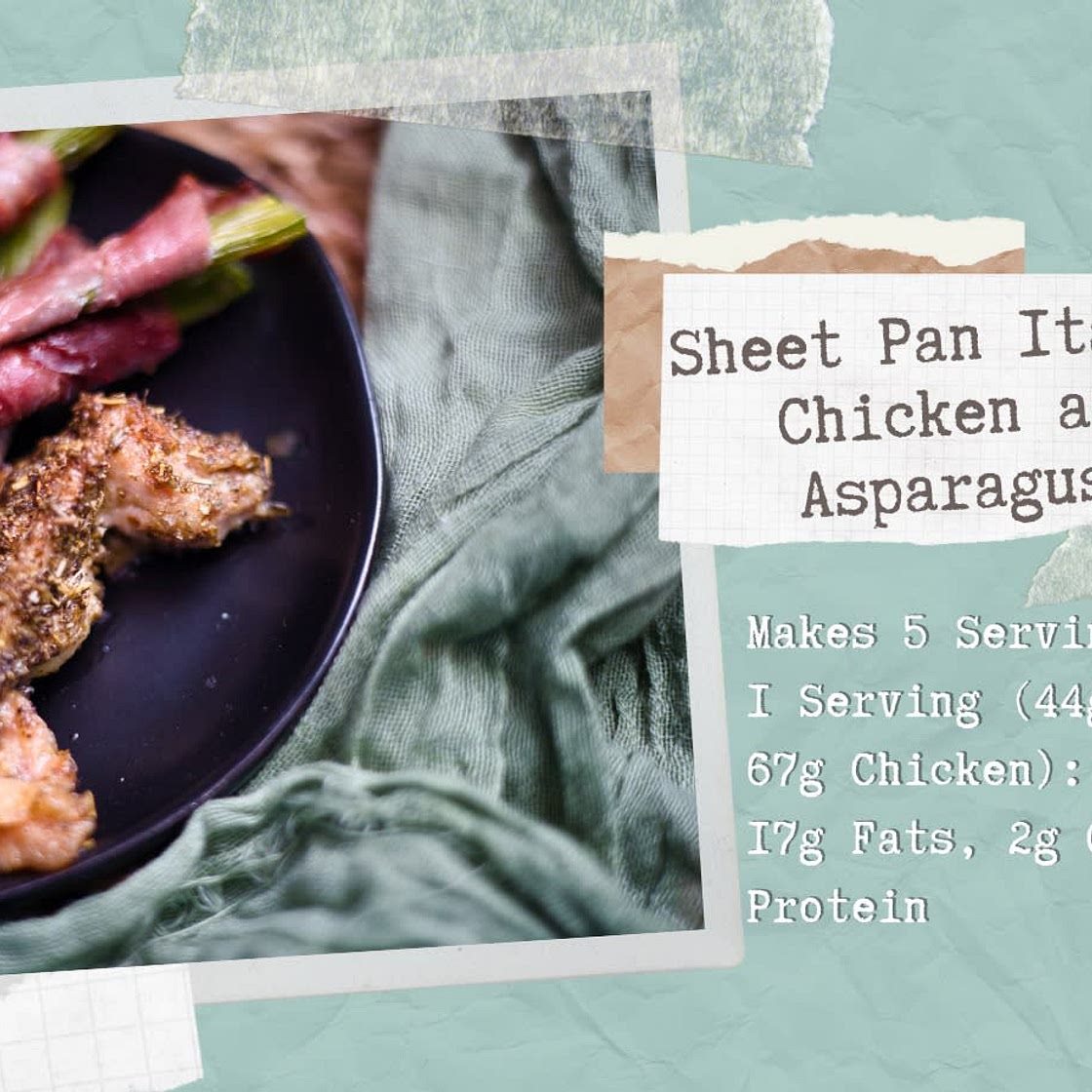 Sheet Pan Italian Chicken and Asparagus