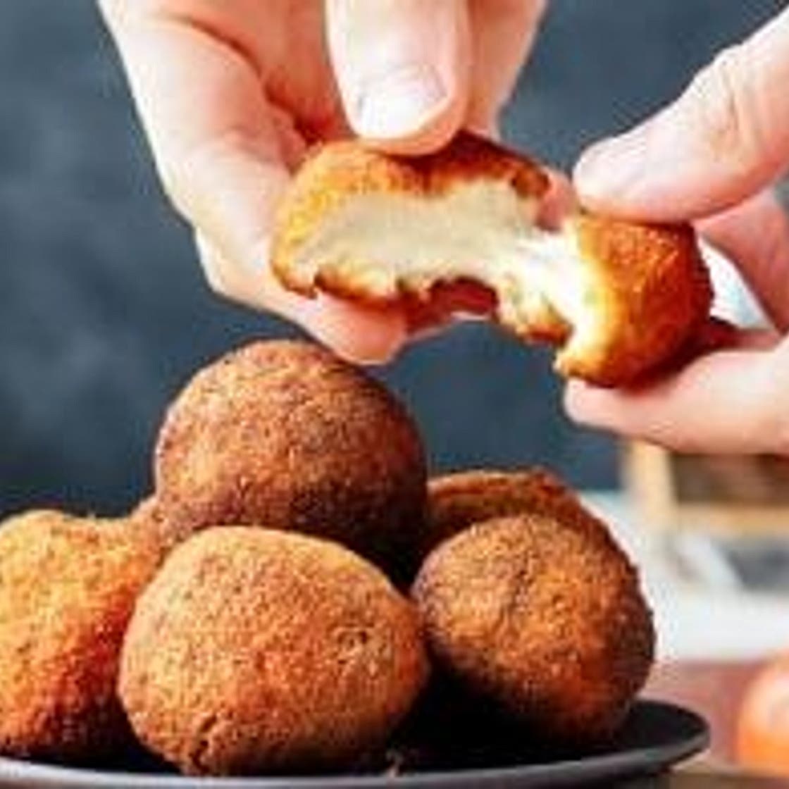 Vegan Fried Goat Cheese Balls