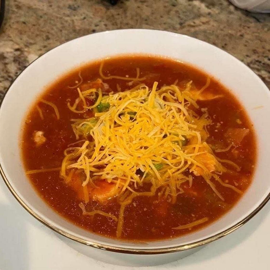 SLOW COOKER CHICKEN ENCHILADA SOUP