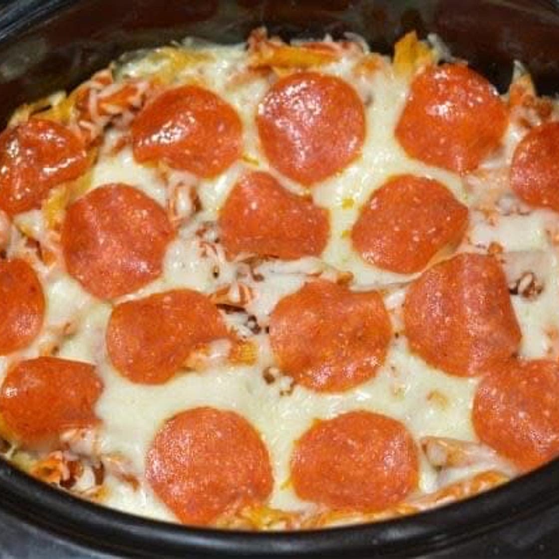 Crockpot Pizza Casserole